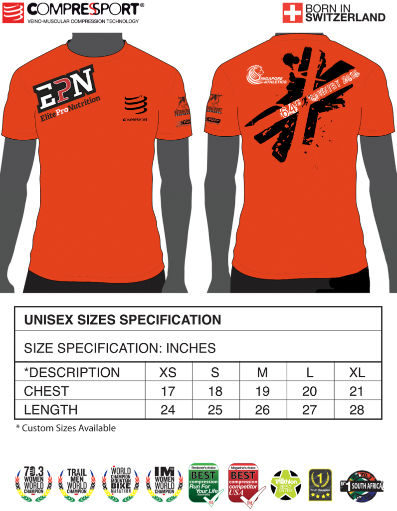 Finisher Tee - EPN 64th SAA Cross Country Championships 2015
