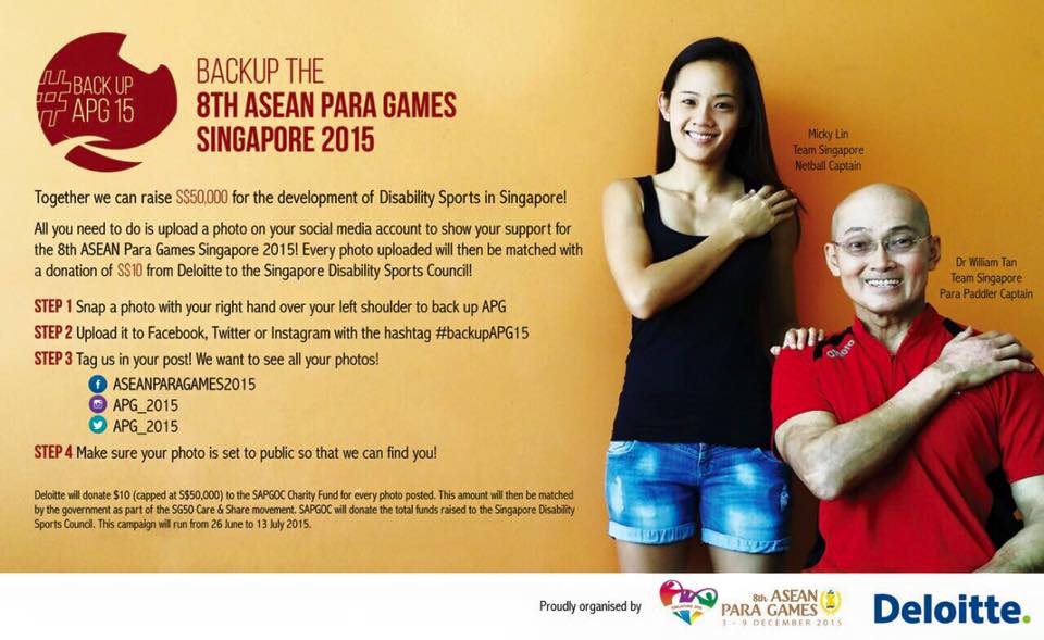 Backup the 8th ASEAN Para Games Singapore 2015