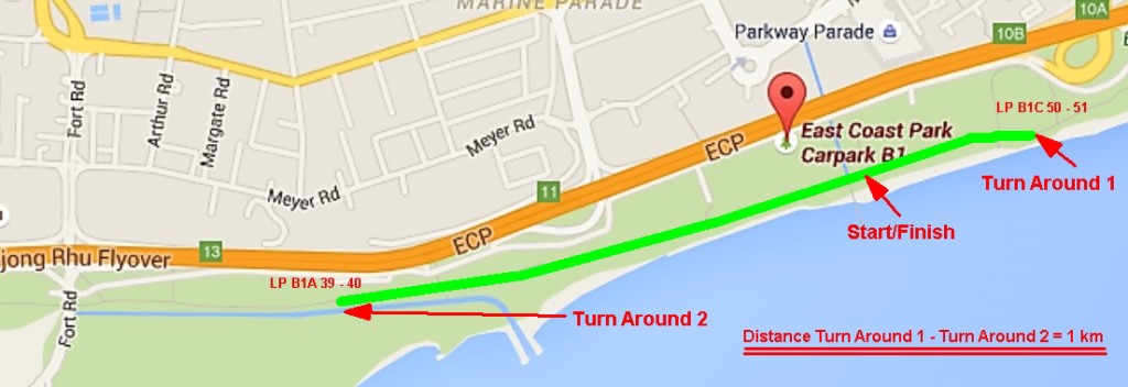 Route Map at ECP_B1