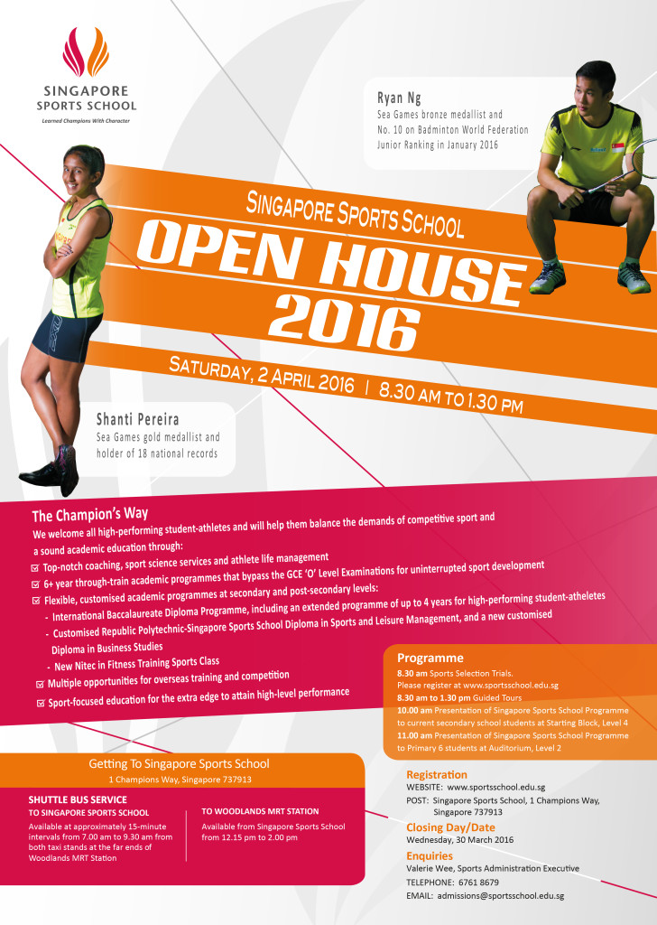 SSP Open House Poster 2016