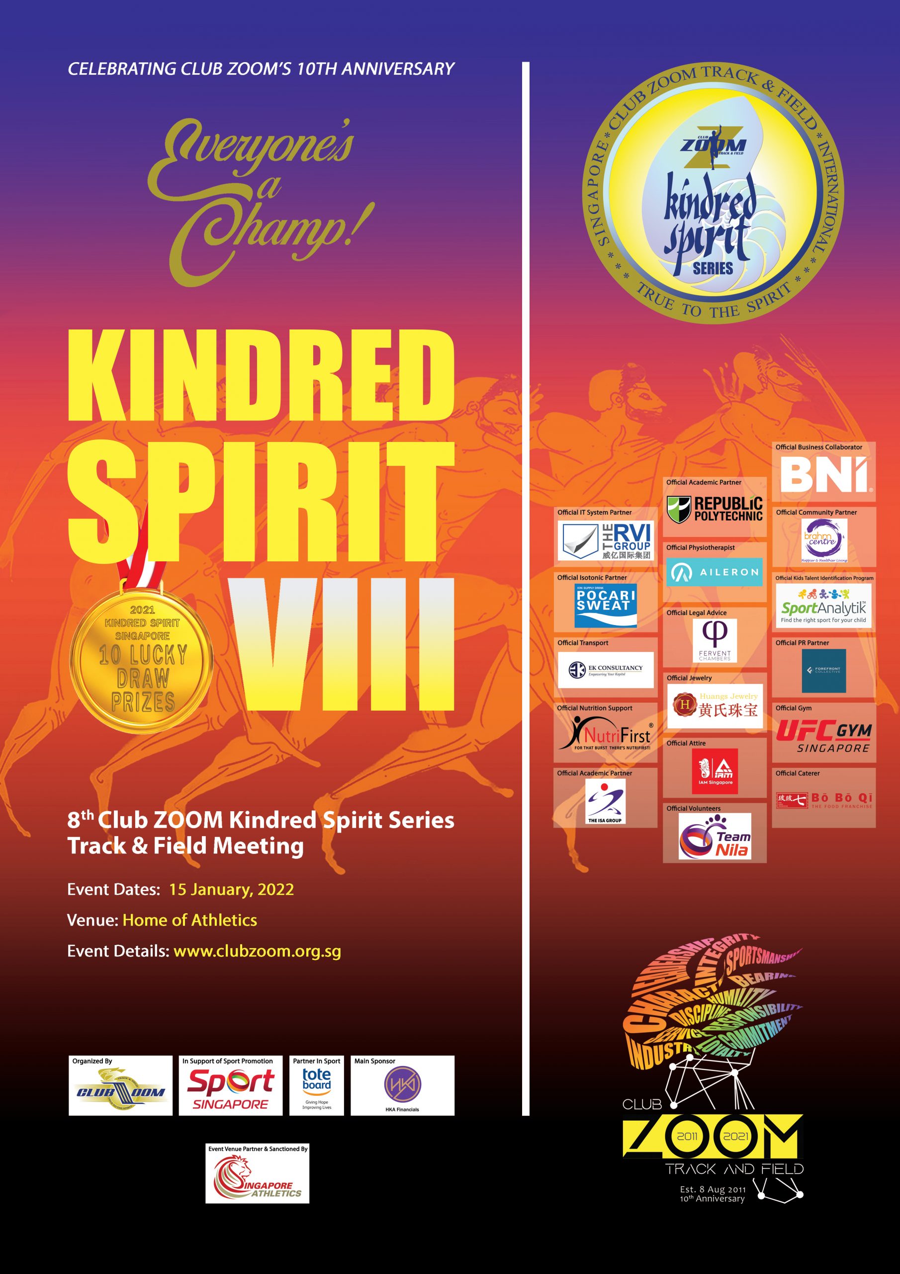 Kindred Spirits 2022 Schedule 2022 Kindred Spirit Series (2) | Singapore Athletics